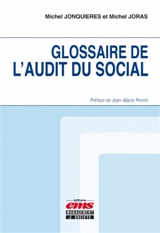 Glossaire de l'audit du social - Michel Jonquières