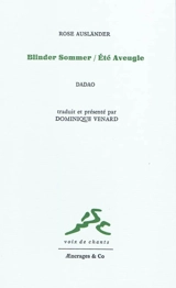 Blinder Sommer. Eté aveugle - Rose Ausländer