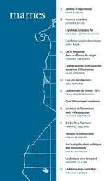 Marnes, documents d'architecture, n° 3 - Ecole d'architecture de la ville & des territoires Paris-Est