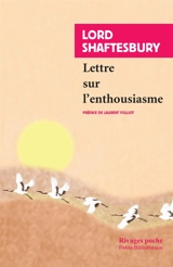 Lettre sur l'enthousiasme - Anthony Ashley Cooper Shaftesbury