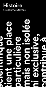 Histoire - Guillaume Mazeau