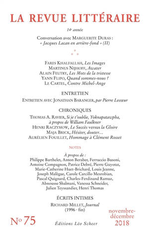 Revue littéraire (La), n° 75
