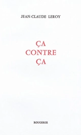 Ca contre ça - Jean-Claude Leroy