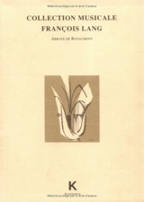 Collection musicale François Lang - Denis Herlin