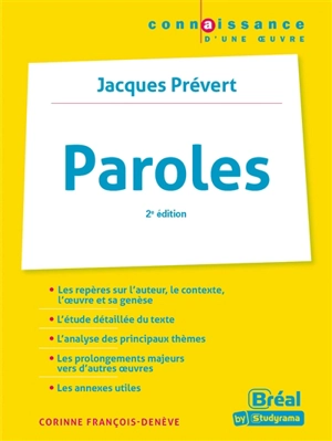 Paroles, Jacques Prévert - Corinne François-Denève