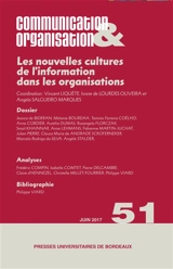 Communication & organisation, n° 51. Les nouvelles cultures de l'information dans les organisations