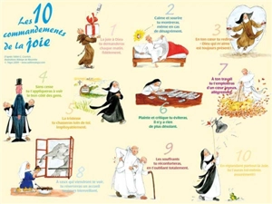 Poster Les 10 commandements de la joie