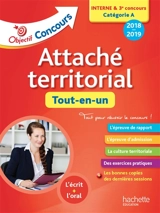 Attaché territorial : tout-en-un : interne & 3e concours, catégorie A, 2018-2019 - Gwénaël Gonnin