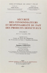 Sécurité des consommateurs et responsabilité du fait des produits défectueux