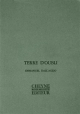 Terre d'oubli - Emmanuel Dall'Aglio