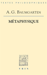 Métaphysique - Alexander Gottlieb Baumgarten