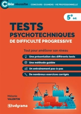 Tests psychotechniques de difficulté progressive : tout pour améliorer son niveau - Mélanie Valentin