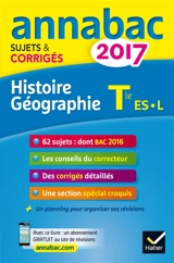 Histoire géographie terminale ES, L : 2017 - Christophe Clavel