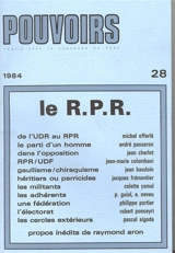 Pouvoirs, n° 28. Le R.P.R. - Philippe Ardant