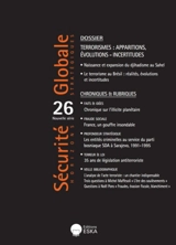 Sécurité globale, nouvelle série, n° 26. Terrorismes : apparitions, évolutions-incertitudes - Thomas Fisch