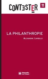 La philanthropie - Alexandre Lambelet