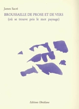 Broussaille de prose et de vers (où se trouve pris le mot paysage) - James Sacré