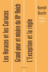 Théâtre complet. Vol. 3 - Bertolt Brecht