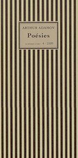 Poésies - Arthur Adamov