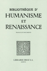 Bibliothèque d'humanisme et Renaissance, n° 82-3