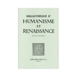 Bibliothèque d'humanisme et Renaissance, n° 82-1