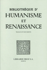 Bibliothèque d'humanisme et Renaissance, n° 81-1