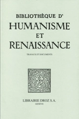 Bibliothèque d'humanisme et Renaissance, n° 80-3