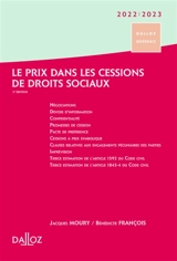 Le prix dans les cessions de droits sociaux : 2022-2023 - Jacques Moury