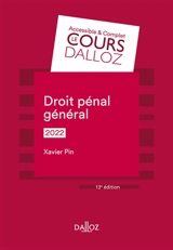 Droit pénal général : 2022 - Xavier Pin