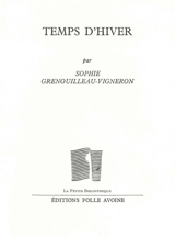 Temps d'hiver - Sophie Grenouilleau-Vigneron