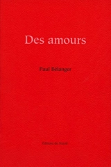 Des amours - Paul Bélanger