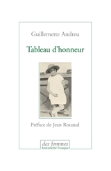 Tableau d'honneur - Guillemette Andreu-Lanoë