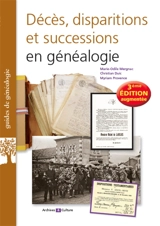 Décès, disparitions et successions en généalogie : les basiques de la généalogie - Marie-Odile Mergnac