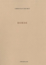 Horde : feudataires de Berzé - Christian Doumet