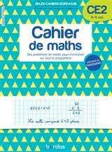 Cahier de maths CE2, 8-9 ans : des problèmes de maths pour s'entraîner sur tout le programme : conforme au programme - Alain Charles