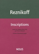 Inscriptions. Cà et là - Charles Reznikoff