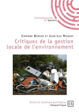 Critiques de la gestion locale de l'environnement - Corinne Berger