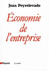 Economie de l'entreprise - Jean Peyrelevade
