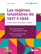 Les régimes totalitaires de 1917 à 1945 : URSS, Italie, Allemagne, Japon - Patrick Godfard