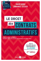 Le droit des contrats administratifs - David Subra