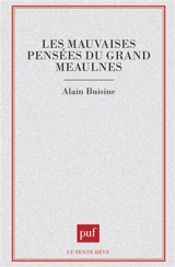Les Mauvaises pensées du Grand Meaulnes - Alain Buisine