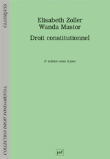 Droit constitutionnel - Elisabeth Zoller