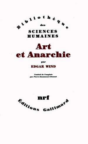 Art et anarchie - Edgar Wind