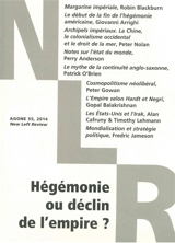 Agone, n° 55. Hégémonie ou déclin de l'empire ?