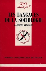 Les Langages de la sociologie - Jacques Herman