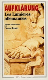 Aufklärung, les Lumières allemandes