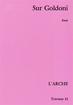 Sur Goldoni - Mario Baratto