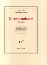 Correspondance 1909-1925 - André Gide