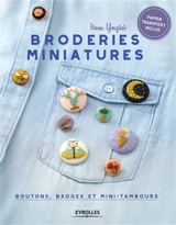 Broderies miniatures : boutons, badges et mini-tambours - Irem Yazici