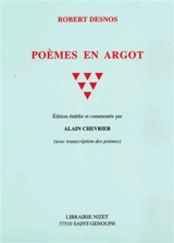 Poèmes en argot - Robert Desnos
